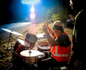 Oct 4 2018 First ever random appearance as The Lone Drummer Princes Hwy outside logging entrance Corunna NSW