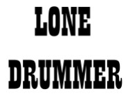 Lone drummer bass drum logo 17-8-23